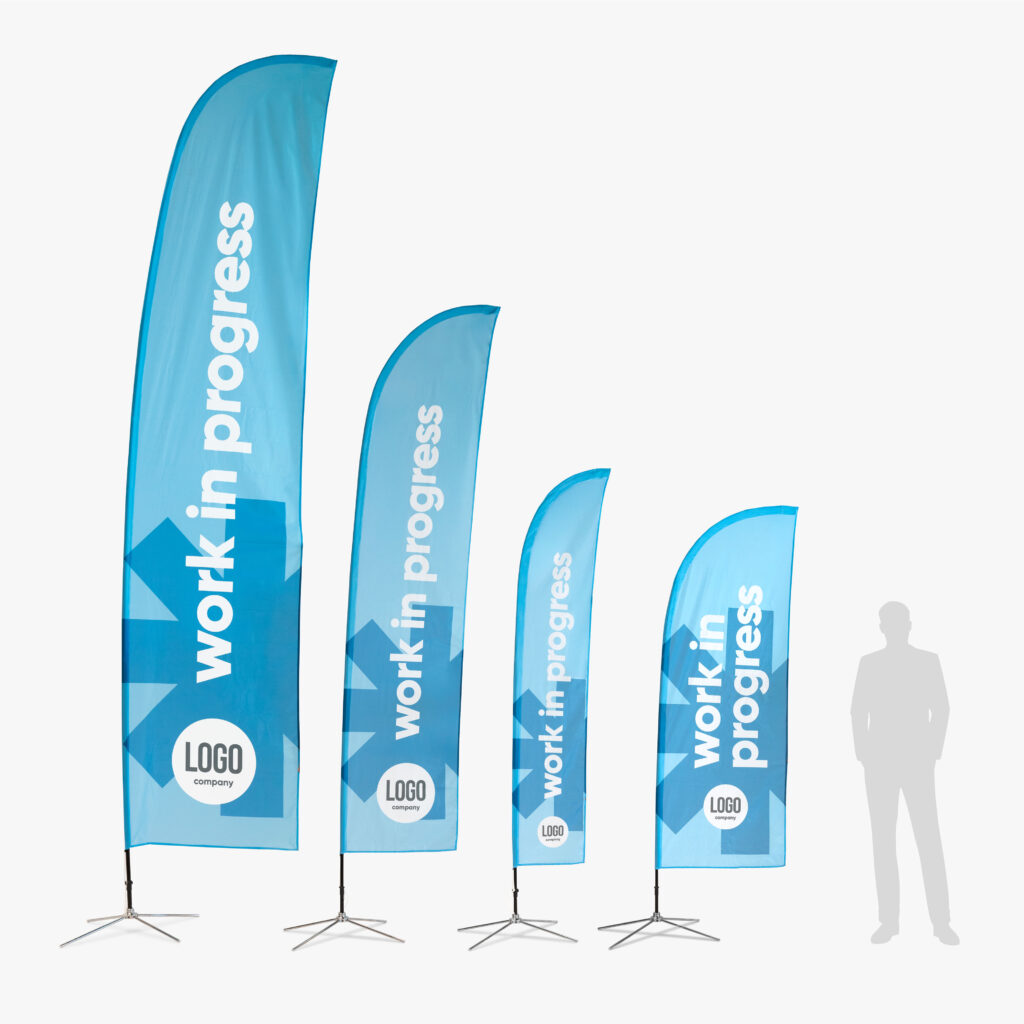 Beachflag straight, passend bij jouw toepassing., beeld 1